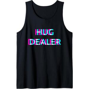 Techno EDM Music Festival Raver Dance Rave Tank Top (Small, Black)