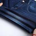 THUNDER STAR Women Mid Rise Ripped Stretchy Jeans Shorts Frayed Raw Hem Casual Denim Shorts, L