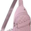 Crossbody Small Sling Backpack Sling Bag for Women, Chest Bag Daypack Crossbody for Travel Sport Running Hiking Purple