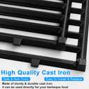 Cast Iron Cooking Grates for Weber Genesis II 400 & II LX 400 Series, Genesis II E/S-410, E/S-435, LX E/S-440, LX E-410/SE-410 Gas Grills, Replacement for Weber 66097 66089, Set of 3