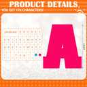 136 Pcs 12 in Extra Large Bulletin Board Letter Big Alphabet Letter Cutout Sticker Punctuation with Adhesive Dot Colorful Poster Back School Classroom Wall Decor Education Learning Tool(Bright Color)