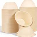 SHENLIU 200 Pcs Disposable Pet Bowls Bulk 8 Oz, Disposable Dogs Cat Food Travel Bowls Paper Puppy Cat Food Dish Safe Container for Outdoor Small Animal Feeding and Watering Supplies