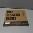 BBQ Gloves, Oven Gloves, 1472F Extreme Heat Resistant Barbecue Gloves, Silicone Non-Slip Oven Mitts, Kitchen for Cooking, Grilling, and Baking (Red)