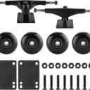 Skateboard Truck,Skateboard Wheels 52mm Suitable for Skateboarders,Fits 7.5-8" DeckSkateboard Bearings,Skateboard Pads,Durable Skateboard Hardware Combo Starter Kit