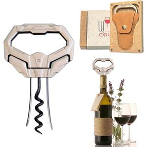 3 in 1 Ah So Two Prong Wine Opener & Cork Remover,It Can Remove The Older and Fragile Wine Corks so Easy for Connoisseurs to Uncork (Diamond)