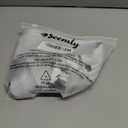 SEEMLY High Waisted Yoga Shorts for Women Tummy Control Fitness Athletic Workout Running Shorts with Deep Pockets (White, L)