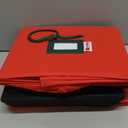 HOLDN STORAGE Christmas Ornament Storage Box with Dividers, Holds 72 Ornaments (3 Inch), Large Ball Storage Container with 3 Removable Trays, Durable and Portable - Red