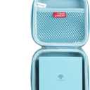 3 x Hermitshell Travel Case for Phomemo M02 / Phomemo M02 Pro/Phomemo M02S Mini Sticker Printer Maker (Light Blue) (Small)