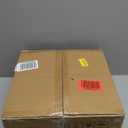 Wimarsbon Storage Ottoman, Modern Round Footrest with Soft Padded Seat, Teddy Velvet Footstool with Wood Legs, Accent Small Table or Plant Stand for Hallway, Living Room (Blue)