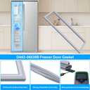 Upgraded DA63-06538B Freezer Door Gasket Compatible with Samsung Refrigerator Freezer Door Gasket RS25J500DSR/AA Door Gasket, DA97-08239A DA97-08239B RS261MDRS RS25H5111SR Fridge Door Seal, Gray
