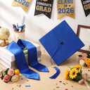 12 Pcs/24 Pcs Child Size Preschool Graduation Cap and Stole Set Unisex Kindergarten Hats Sash Bulk with Metal 2026 Tassel