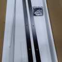 YITAHOME Kitchen Island with Seating, 47 Inch Mobile Storage Island with Drop Leaf, Rolling Islands Table with Power Outlet & Spice Rack, 2 Upholstered Stools and Footrest, for Dining Room, Off White