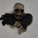 JOYIN Halloween Zombie Decoration Outdoor, Groundbreaker Halloween Outside Decor, Scary Zombies Props with Glowing Eyes and Sound for Graveyard Haunted House Lawn Yard Garden Decoration