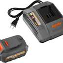Mellif 20V Li-ion Battery Pack & Charger Compatible with Dewalt 20V Cordless Power Tools, Mellif Tools, 4.0Ah Battery & 4.0A Fast-Charger Combo, 10C/40Amps, Starter Kit