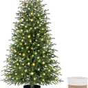 4FT Prelit Norfolk Pine Tree, Christmas Tree with Lights (1 PC)