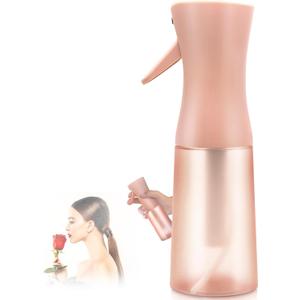 Empty Spray bottles, Spray Water Bottle Fine Mist Refillable, Continuous Spray Bottle for Hair, Skin Care, Showering Pets, Plants, travel, Cleaning and Ironing 6.8 Ounce (Brown)