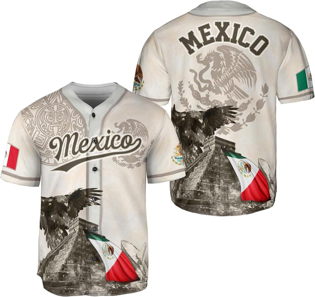 CHIARA CONTI11 Mexican Jersey - Men's Soccer & Baseball Jersey (Large)