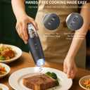 CIRCLE JOY Gravity Electric Salt and Pepper Grinder Set Rechargeable Automatic Pepper and Salt Shakers with LED Light, External Adjustable Coarseness, One-Hand Operation for Salt & Spices