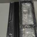 Meangood Spice Rack Shelf for Kitchen Stove, Over the Stove Shelf with 4 Hooks Extra Storage Countertop, Rustic Wood & Solid Metal Commbined Stove Shelf for Storage Seasoning, Easy to Assemble