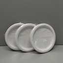 White Solid Round Dessert Paper Plates - 7" (20 Pcs) - Vibrant Party Plates for Appetizing Treats - Perfect for Birthdays & Events 3 Pack