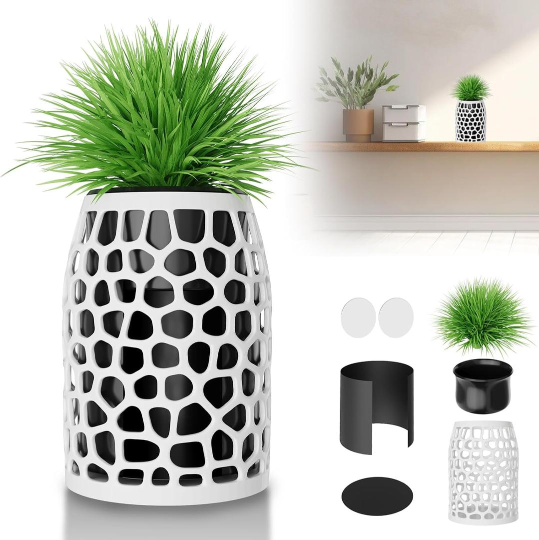 Upgrade Camera Disguise Vase Compatible with Ring Indoor 2nd Gen Camera, Includes Fake Plant