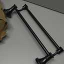 Hoimpro Adjustable Retractable 15-27 Inches Stainless Steel Bathroom Towel Bar, Bathroom Accessories Bath Hotel Double Towel Bar Rod Hanger Wall Mounted Towel Holder Towel Rack, Oil Rubbed Bronze