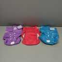 Wegreeco Washable Reusable Premium Female Dog Diapers - Small, Medium, Large Sizes, Pack of 3 (Large (15"-17" Waist), Bright Color)