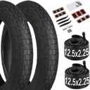 yeesport 12 1/2 x 2 1/4 Tire, 2 Pack 12.5" Kid Bike Tire & 12.5x2.25 Inner Tube, 12.5" Heavy Duty Bike Tubes Schrader Valve With Repair Kit,12 X2  (62-203) Electric Scooter Tires MTB Tires