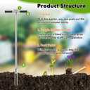 YJINGRUI Soil Probe 40 Inch, Soil Sampler Probe 304 Stainless Steel with Ejector and Foot Pedal, Soil Test Kits for Lawn Garden Farm Soil Sampling