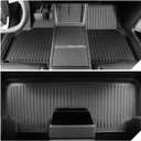 2025 2026 Tesla Model Y Juniper Floor Mats, Cargo Mats Full Sets, Non-Slip Waterproof & Easy-Clean Durable Upgraded-Lengthened Floor Liners and Cargo Trunk Mats Accessories, Set of 6 Mats