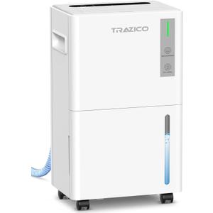 1500 Sq.ft Dehumidifier for Basement, Trazico 21 Pint Quiet Dehumidifiers for Home with Drain Hose, Smart Humidity Control, 3 Modes, 24H Timer, Auto Defrost, for Large Room, Bedroom, and Bathroom