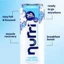 Nurri - 30g Protein Ultra Filtered Milk Shake  Vanilla - Lactose Free, Low Sugar, 150 Calories, 10 Vitamins and Minerals - 11 fl oz, 10 Cans