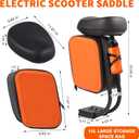 Scooter Seat with 10L Large Storage Bag & Cup Holder, Shock Absorption Seat Compatible with Xiaomi 1S M365 Pro Electric Scooter Accessory
