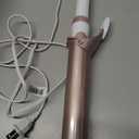 Conair Double Ceramic 1 -Inch Long Barrel Curling Iron, 1 -Inch Barrel Creates Soft Waves, Hair Waver for Use on Medium & Long Hair, White/Rose Gold