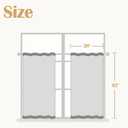 jinchan Boho Kitchen Curtains Linen Cafe Tier Curtains 45 Inch Bohemian Geometric Striped Mudcloth Small Window Drapes for Living Room Bathroom Cabinet Light Filtering Back Tab 2 Panels Black on Flax, 38"W x 45"L