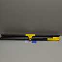 Floor Squeegee for Concrete, 30'' Large Rubber Broom for Tile, 59'' Long Handle Heavy Duty Water Wiper for Garage, Deck