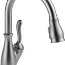 Delta Leland Brushed Nickel Touch Kitchen Faucet with Pull Down Sprayer, Traditional Single Hole Touch On Kitchen Sink Faucet, Single Handle, Arctic Stainless 9178T-AR-DST