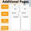 Teacher Planner Book for Yearly, Weekly & Monthly Lesson Planner, January-December Yearly Planner A4 Size with Checklist, Notes, School Teacher Supplies for Classroom Organization - Boho