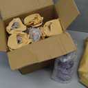 Assorted Purple Glass Bottles with Corks, 6 Pack, 2.5in X 9in, 16oz