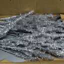 5ft Silver Christmas Tree, Retro Aluminum Christmas Tree, Tinsel Trees