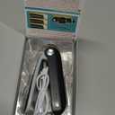 Mini Bag Sealer, USB Rechargeable Chip Bag Sealer Heat Seal, 2 in 1 Bag Sealer Heat Seal with Cutter, Portable Bag Resealer for Plastic Bags Snacks & Food Storage(Black)