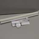 AOSKY Blackout Roller Shades Cordless Blinds for Windows, Free-Stop Shades with Valance, Thermal Insulated Fabric, UV Protection, Natural Woven Blinds for Home and Office (34" W x 72" H, Ivory)