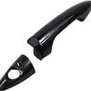 Black Front Left Driver Side Exterior Door Handle Outer Handle Compatible with Hyundai Accent 2012-2017 826511R000