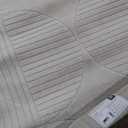 JONATHAN Y Nordby High-Low Arch Striped Ivory/Cream 5' Round Indoor/Outdoor Area Rug, Pet Friendly, Non-Shedding, Stain Resistant, Easy-Cleaning for Backyard, Patio, (SCN104B-5R)