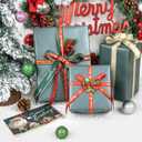 NESCCI Matte Wrapping Paper,Solid Color Pearly-Lustre Paper-5 Roll,17 Inches X 32.8 Feet Per roll.Gift Wrapping Paper,Perfect for Wedding,Valentine's Day,Birthday, Christmas,Baby Shower (Dark Green & Gold & Red & Pink & Off White)