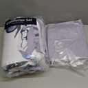 Luxudecor Floral Comforter Set Full Size 7 Piece, Purple Flower Bed in a Bag, Elegant Floral Comforter with Sheet Set, Soft Microfiber Bedding Set for All Season (Purple, 80"x90")