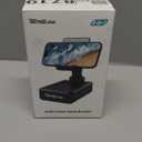 TechGlow Foldable Cellphone Stand with Bluetooth Speaker and Charging Function Birthday Gifts for Men Women Mother Father Boy Girl Teens Cool Tech Gadgets (Black)