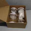 Vacuum Container,Vacuum Seal Containers,4pcs Airtight Food Storage Containers with Lids,4pcs Food Vacuum Bags/ 1pc Automatic Pump, Marinade and Keep Food Fresh with Time Dial, BPA Free(Circular)