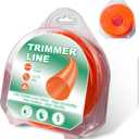 130 Weed Eater String Trimmer Line of 147 Feet, 1-Pound Round Weed Wacker String for Universal Replacement, Heavy Duty Commercial Grade Premium Nylon Trimmer Line (Orange)