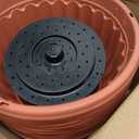 12 Sets Hanging Planters for Indoor and Outdoor Plants Self Watering Hanging Basket Flower Pots Plastic Plant Pots with Drainage Hole and Absorbing Tray(Terracotta,12 Inch), One Piece is Broken